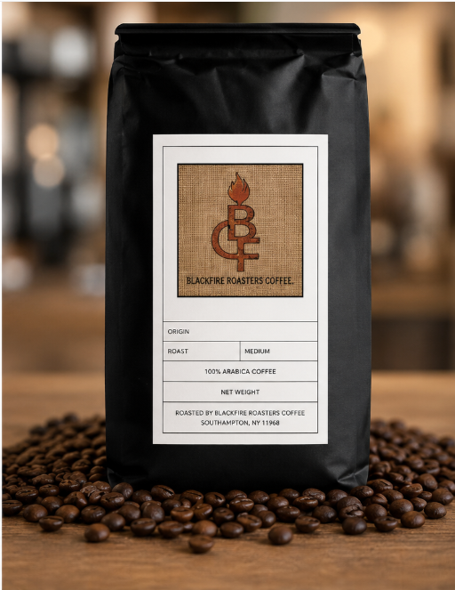 BLACKFIRE COFFEE ROASTERS: MEDIUM ROAST / BREAKFAST BLEND: GROUND
