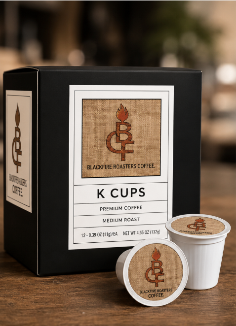 BLACKFIRE COFFEE ROASTERS MEDIUM BREAKFAST BLEND: K-CUP 12 COUNT
